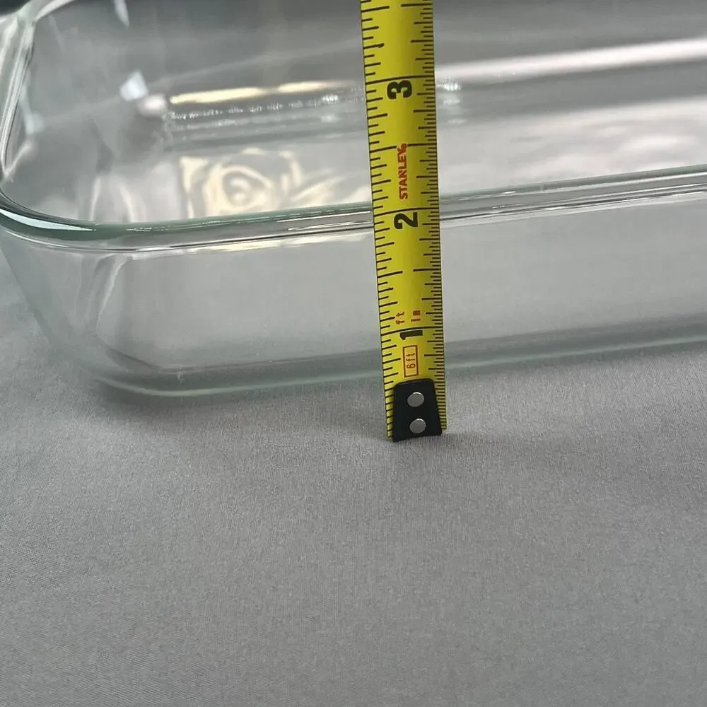 PYREX 232 Rectangular 11x7x2 Casserole Baking Dish Clear Glass Made in USA 2 Qt